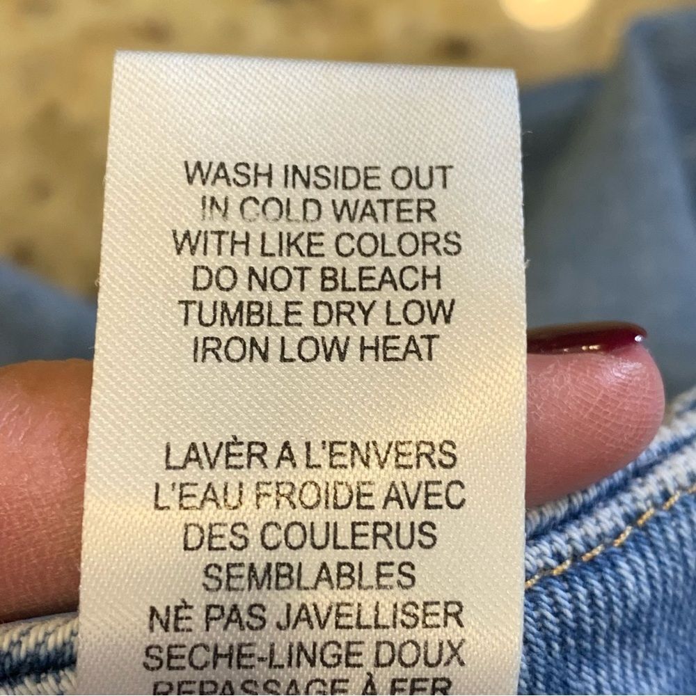Good American Good Waist Cropped Skinny Jeans Raw Hem Size 4 - Picture 7 of 9